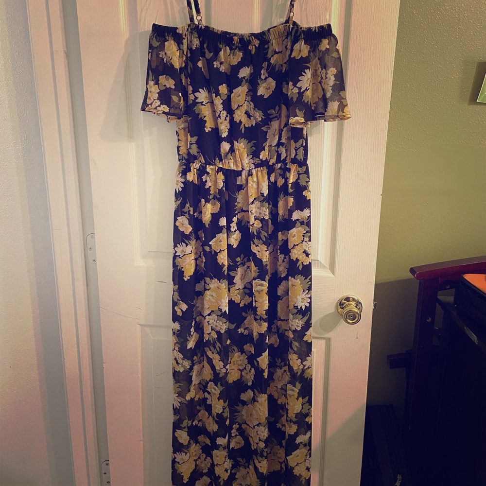 Off the shoulder floral dress
